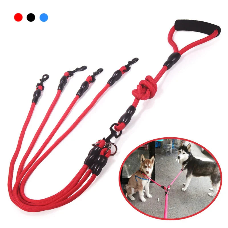 Double Dog Leash Nylon Rope