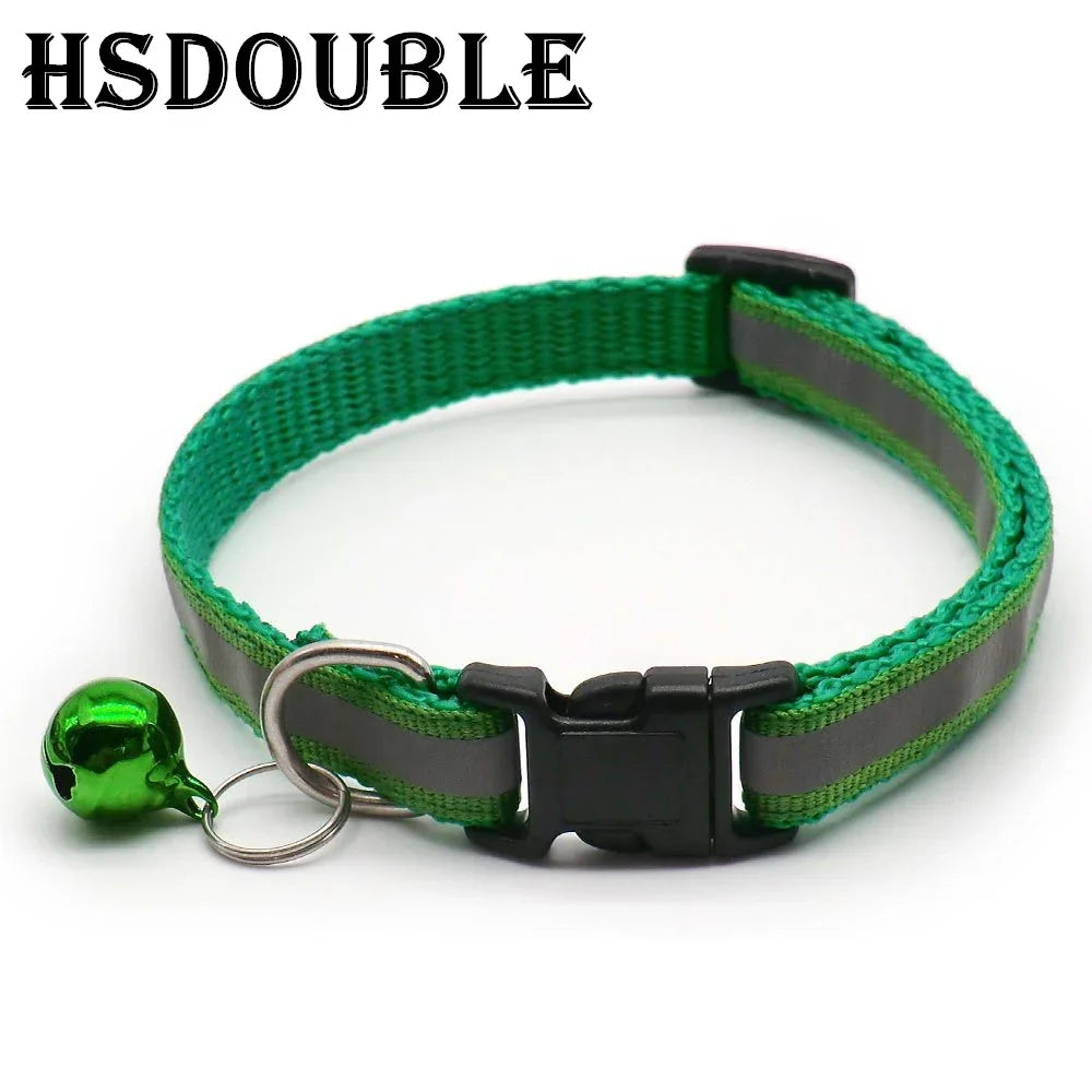 Reflective Dog & Cat Collars with Bells
