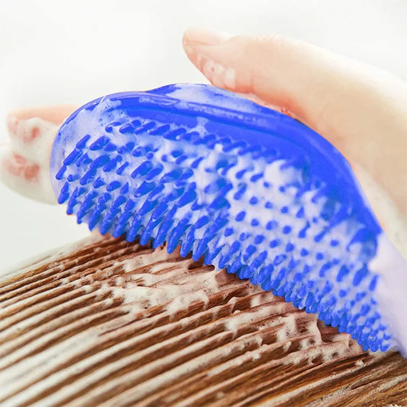 Dog Shower Brush Silicone Massage