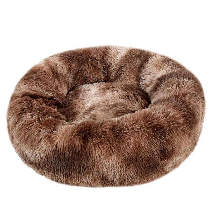 Round Plush Dog Bed