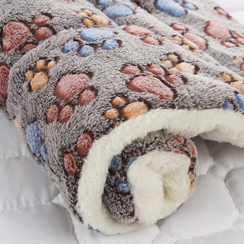 Soft Flannel Dog Bed Mat