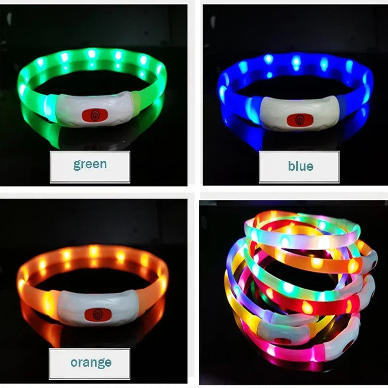 USB Rechargeable LED Dog Collar
