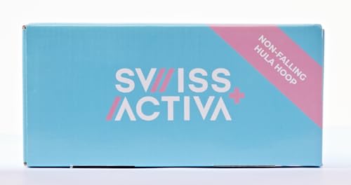 Swiss Activa+ S2 XXL Smart Hula Hoop Adult - Up to 47in for Plus Size XXL - Won't Fall Off - Weight Loss Hoop for Women - Smart Fitness Hula Hoop with Weight