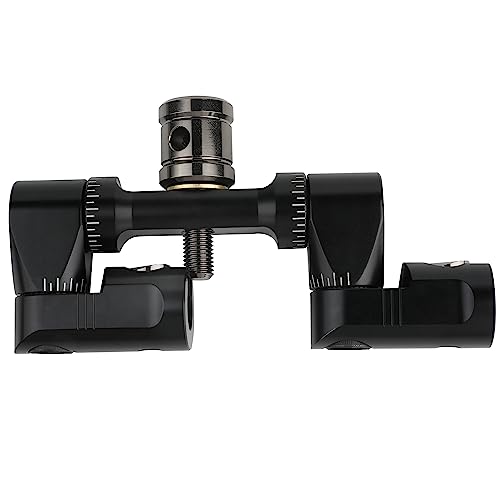 limaity Archery Adjustable V-Bar Mount,Single/Double V-Bar Mount Quick Disconnect for Compound Bow/Recurve Bow(Double Side V Bar)