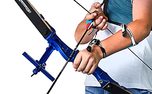 Upgraded SOOHUPET 6 Inch Archery Recurve Bow Sight Accessories T Shape Archery Shooting Target Sight Adjustable Bowsight with Optical Fiber Pin Sight for Target Practice (Black)…