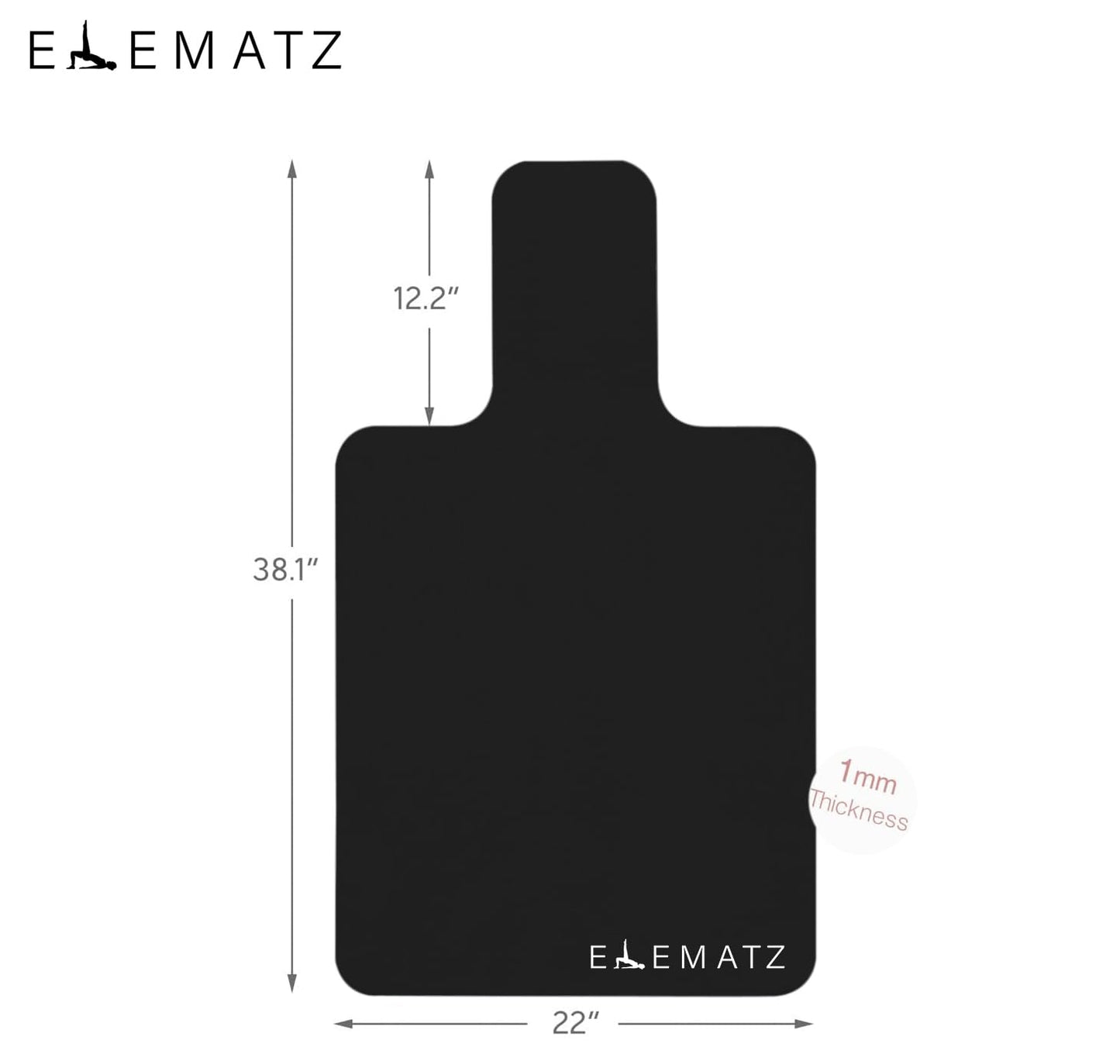Pilates reformer mat (Black)