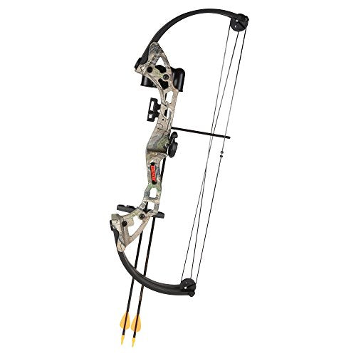 Bear Archery Brave Bow Set for Youth, Right Hand, Camo