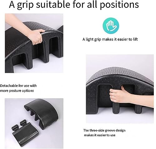 Pilates Spine Corrector,Pilates Yoga Wedge Massage Table,Detachable EPP Arc Foam Spine Corrector,for Back Pain Reliefback arc Spine Corrector,Spine Health,Balance Core Strengthening and Stretching