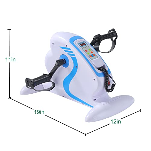 DQGM Motorized Pedal Exercise Bike, Mini Electric Pedal Rehabilitation Machine for Elderly Leg and arm Rehabilitation, Suitable for Office or Home use.