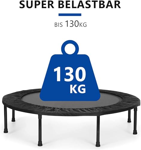 Trampoline, Portable Foldable Trampoline in-Home Mini Rebounder, Exercise Trampoline for Adults, 40" Max Load 330lbs (Black)