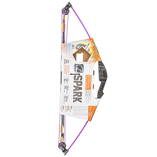 Bear Archery Spark Youth Bow Set, Ambidextrous, Flo Purple