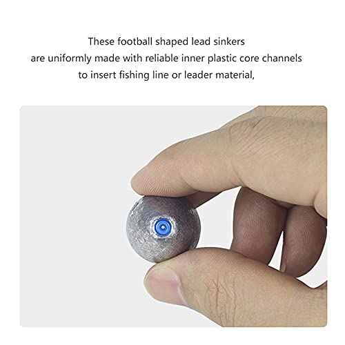 Egg Fishing Sinkers Weights Assortment Lead Oval Shape Bass Casting Worm Bullet Tackle for Saltwater Freshwater Fishing