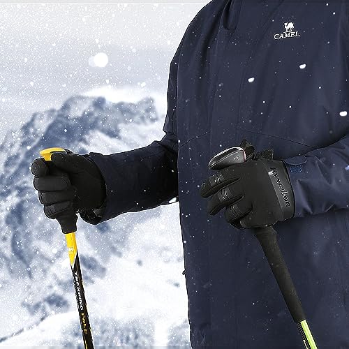 KynciLOR Winter Gloves Waterproof Womens Warm Cold Weather Snow Gloves for Men with Touchscreen Fingers for Running Cycling