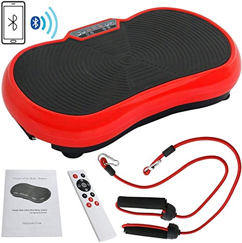 HomGarden Vibration Platform Fitness Vibration Plates Workout Massage Machine w/Bluetooth, 99 Levels Full Body Crazy Exercise Fit Equipment for Weight Loss, Black