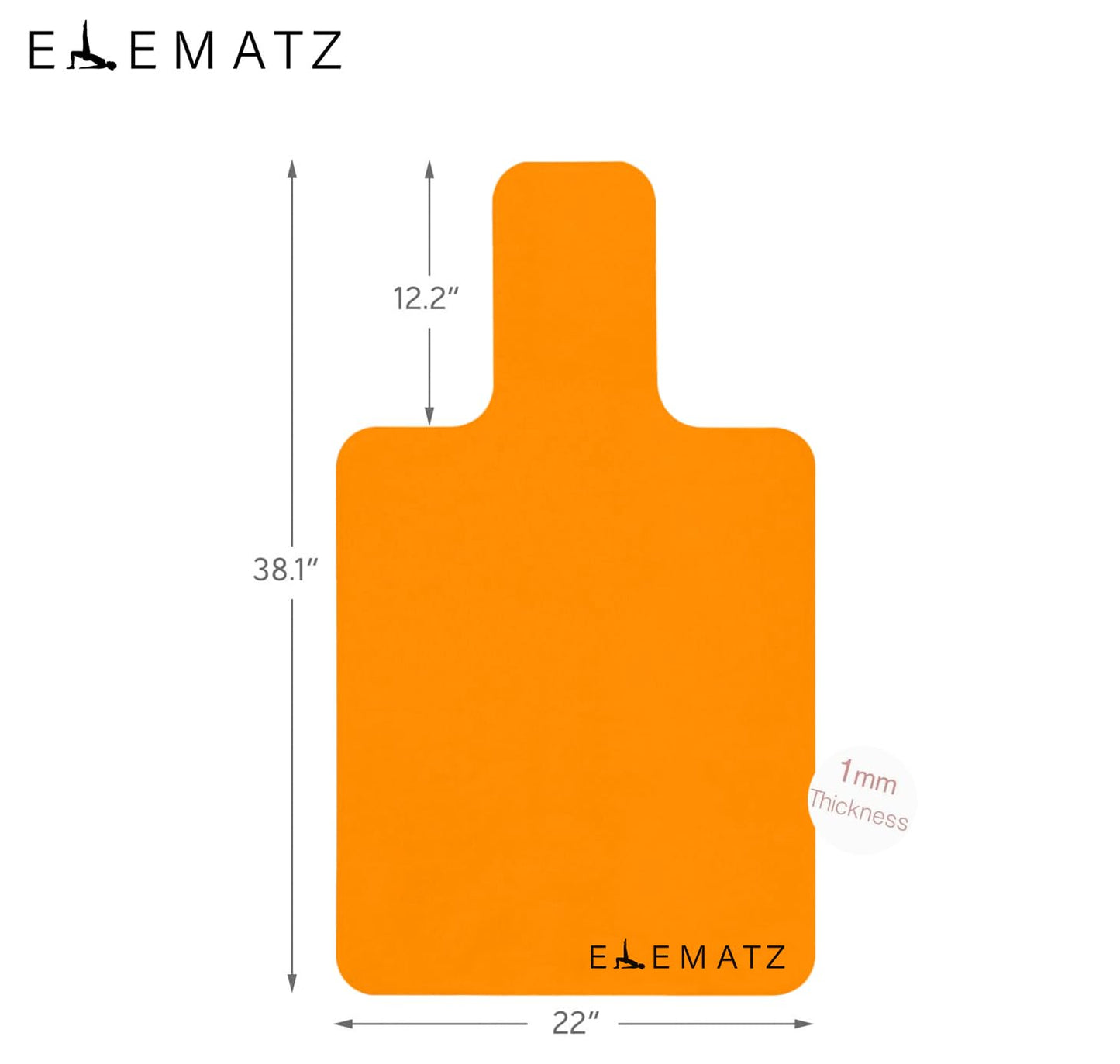 Pilates Reformer Mat (Orange)