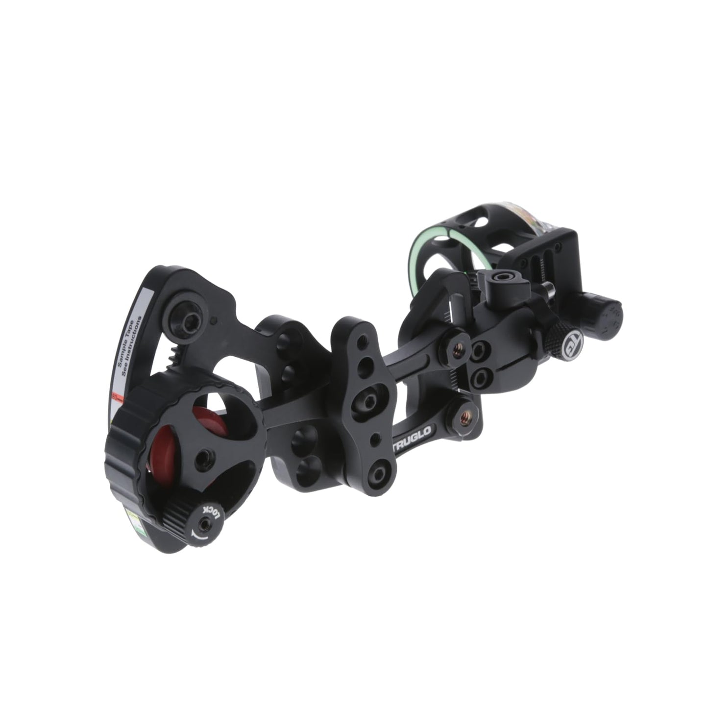 TRUGLO Range Rover М4 4-Pin Highly-Visible Micro-Adjustable Archery Hunting Bow Sight - Adjustable Quiver Mount Included - Left-Handed