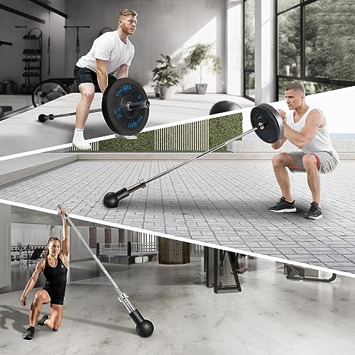 Yes4All Single Arm Landmine Handle for 2-inch Olympic Barbell - Anti Slip Handle (2.87), Black Single Landmine Handle