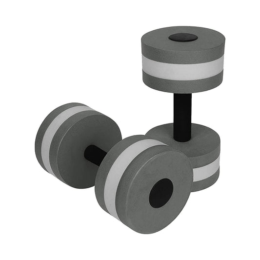 Lagukka Aquatic Dumbbell Set, 2PCS Water Dumbells Pool Resistance Fitness Equipment Foam Aerobics for Weight Loss Gray
