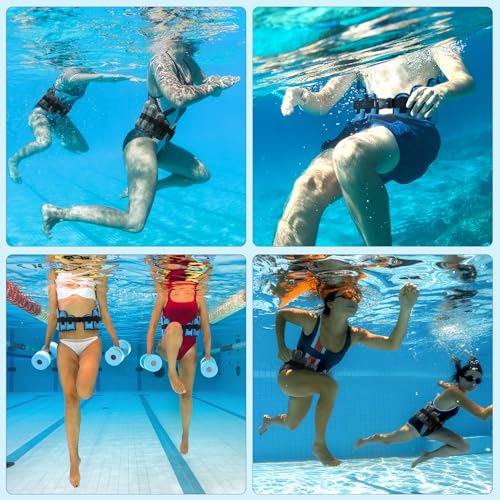 Aqua Belt Water Aerobics Equipment: Sportneer Swimming Pool Exercise Aqua Float Belts Jogger Floatation Buoyancy Belt Aquatic Training Accessories for Adults Youth Fitness Workout Therapy L