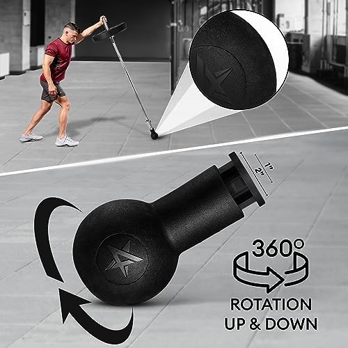 Yes4All Single Arm Landmine Handle for 2-inch Olympic Barbell - Anti Slip Handle (2.87), Black Single Landmine Handle