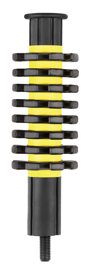 Pine Ridge Archery Sawtooth Bow Stabilizer for Bow Hunting and Competition Shooting, Blades Reduce Noise and Vibration, 5.5 Inches, Yellow