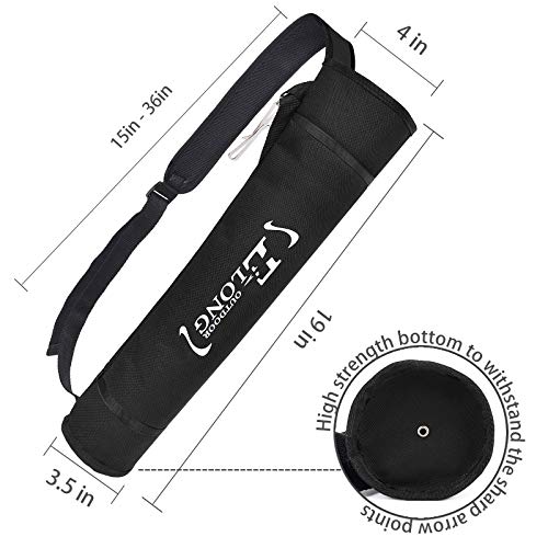 EOUS Archery Arrow Holder Youth Quiver for Kids Arrow Quiver Back and Hip Quivers Side Hip Arrow Bag,BLACK