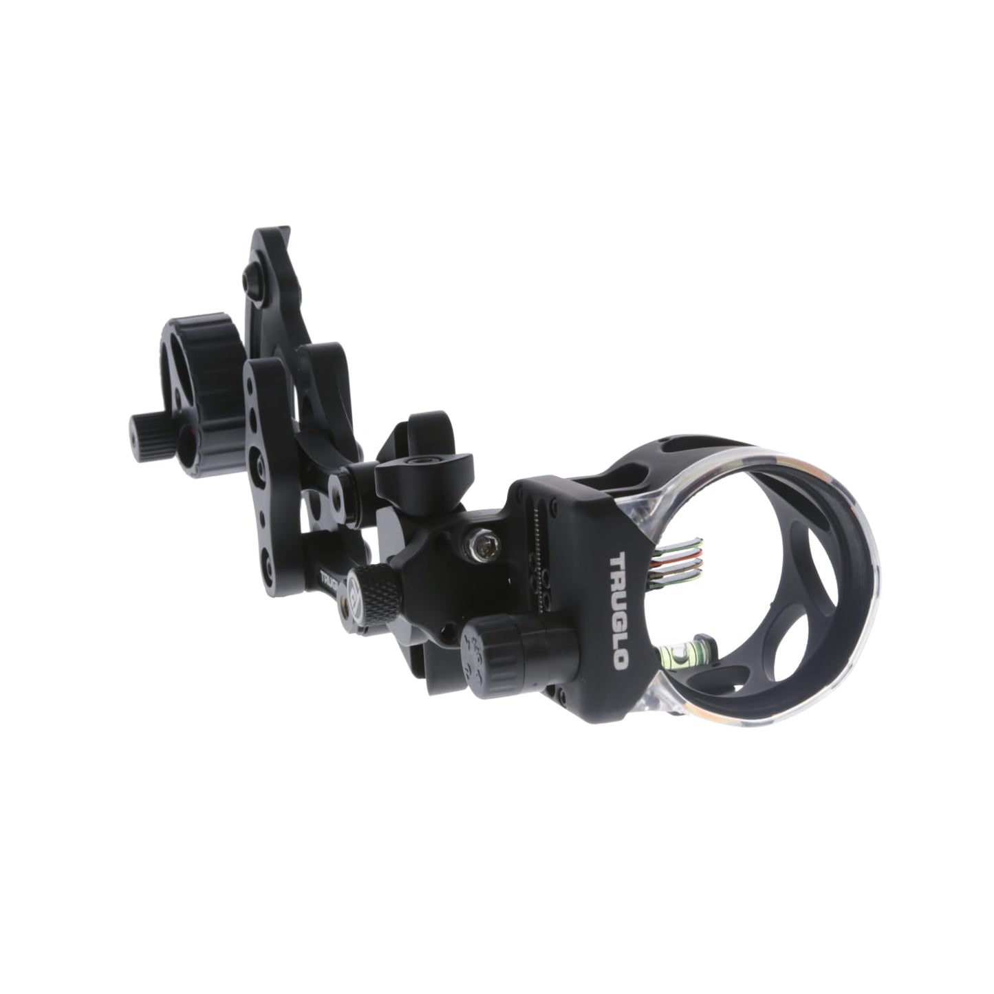 TRUGLO Range Rover М4 4-Pin Highly-Visible Micro-Adjustable Archery Hunting Bow Sight - Adjustable Quiver Mount Included - Left-Handed