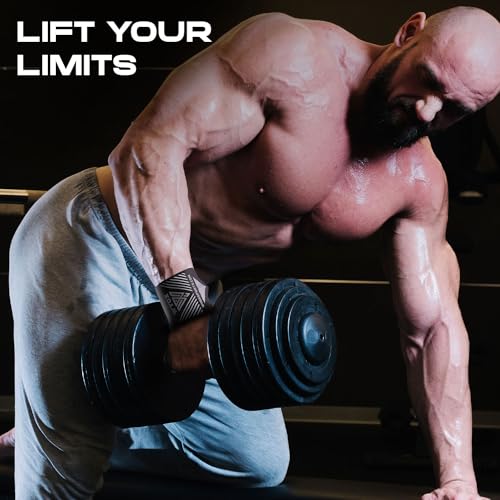 WYOX 18" Wrist Wraps for Lifting | Thumb Loop Wrist Wraps for Powerlifting, Bench Press & Weightlifting | Wrist Support Braces for Men & Women | Gym Workout Bands for Stability & Muscle Protection