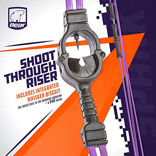 Bear Archery Spark Youth Bow Set, Ambidextrous, Flo Purple