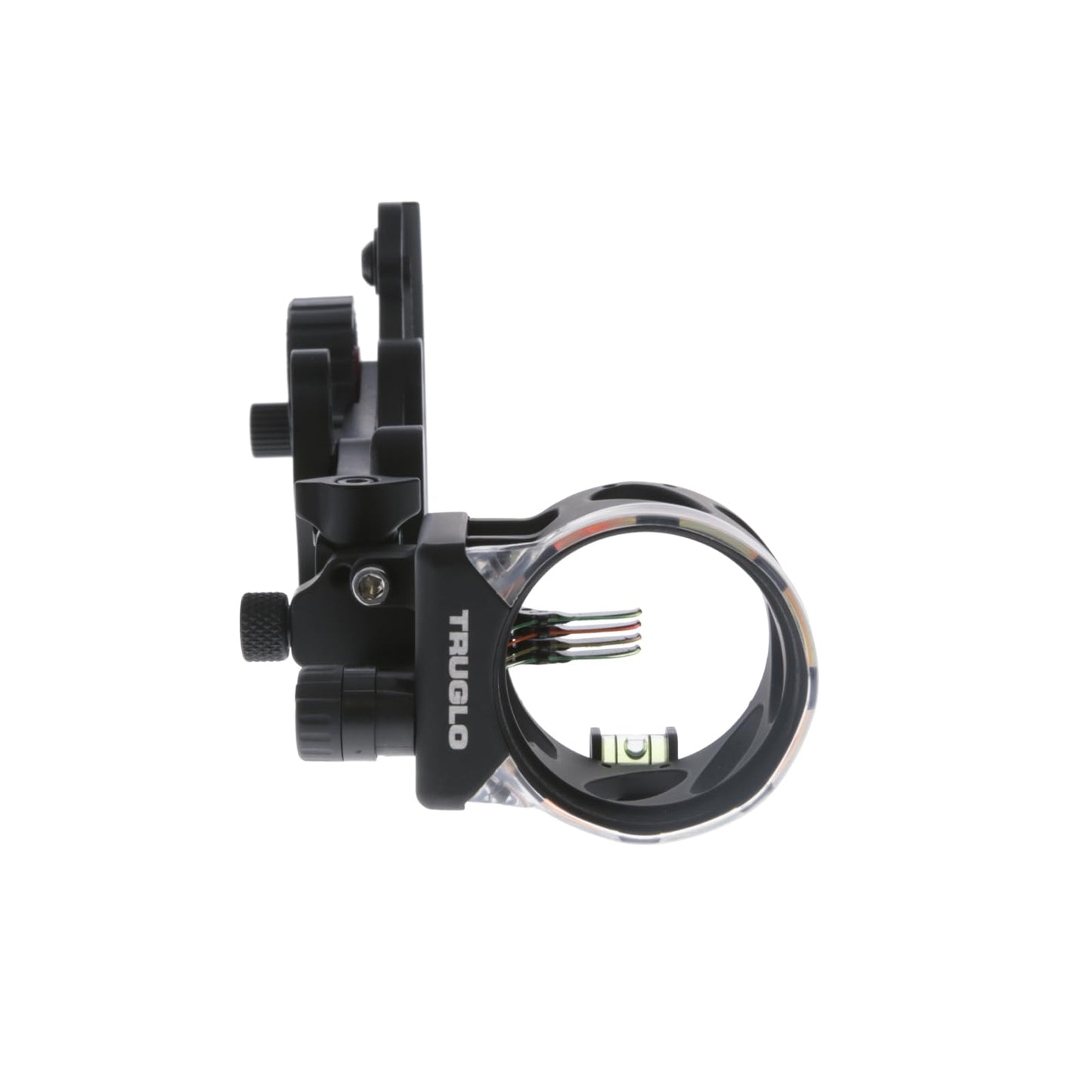 TRUGLO Range Rover М4 4-Pin Highly-Visible Micro-Adjustable Archery Hunting Bow Sight - Adjustable Quiver Mount Included - Left-Handed