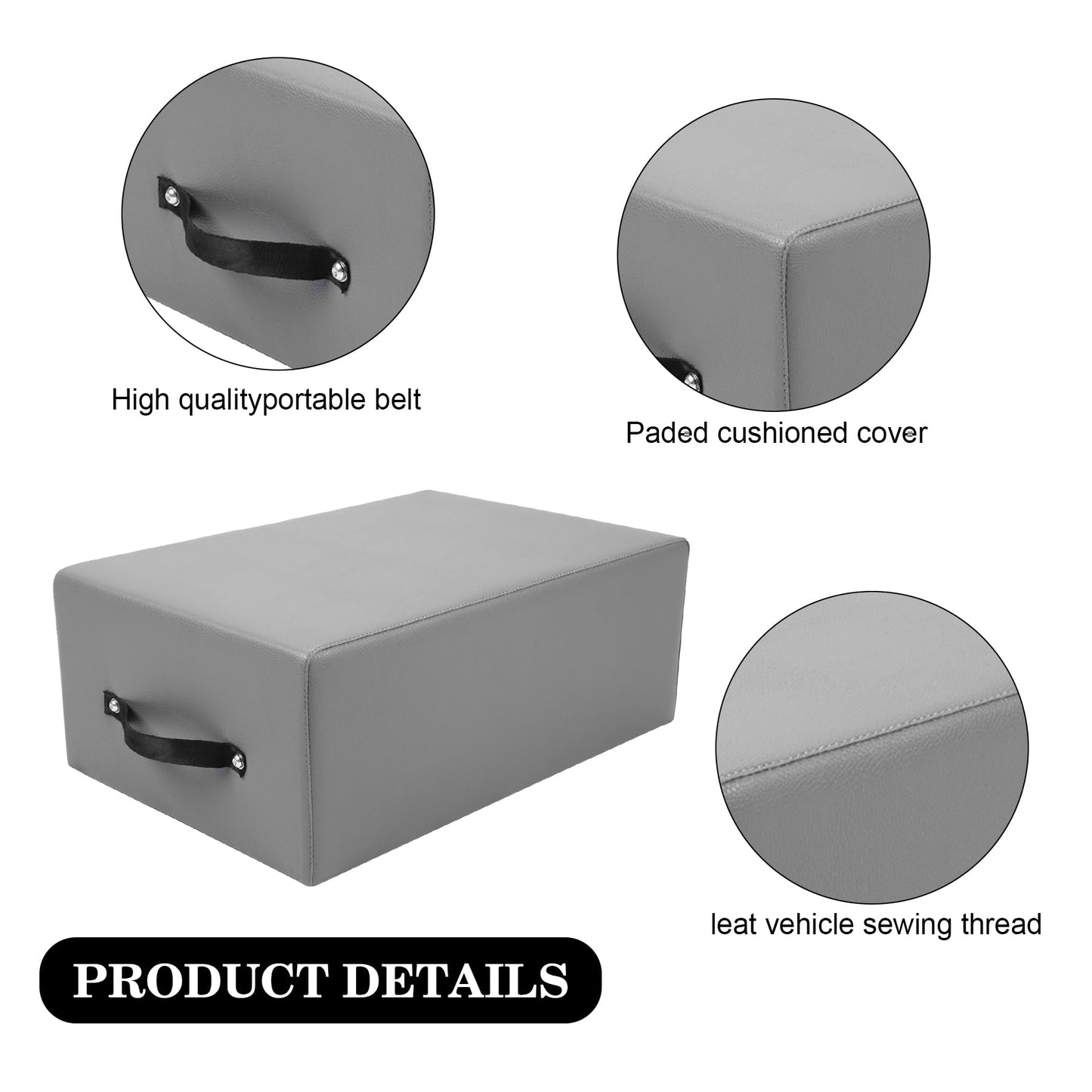 SENDIAN Pilates Box for Reformer，Pilates Reformer Box for Exercises that Improve Range of Motion and Flexibility，Can be Used Independently (Gray)