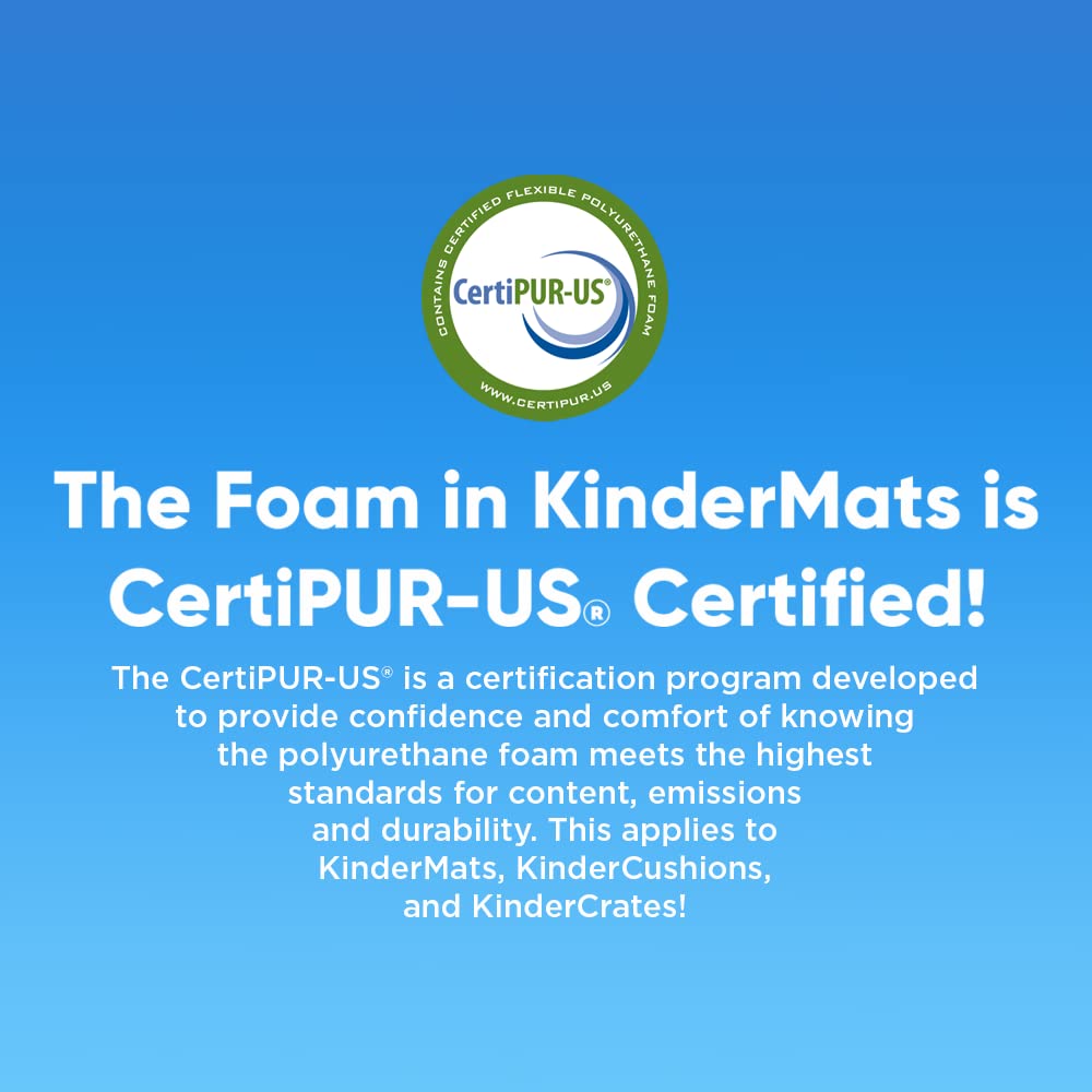KinderMat 1.5" Thick + PBS Kids KinderBundle - Washable Cover, Special Edition - SAFARI PARTY - Regular, Sheet is 47" x 22", Value Bundle Great for Daycare & Family Households,