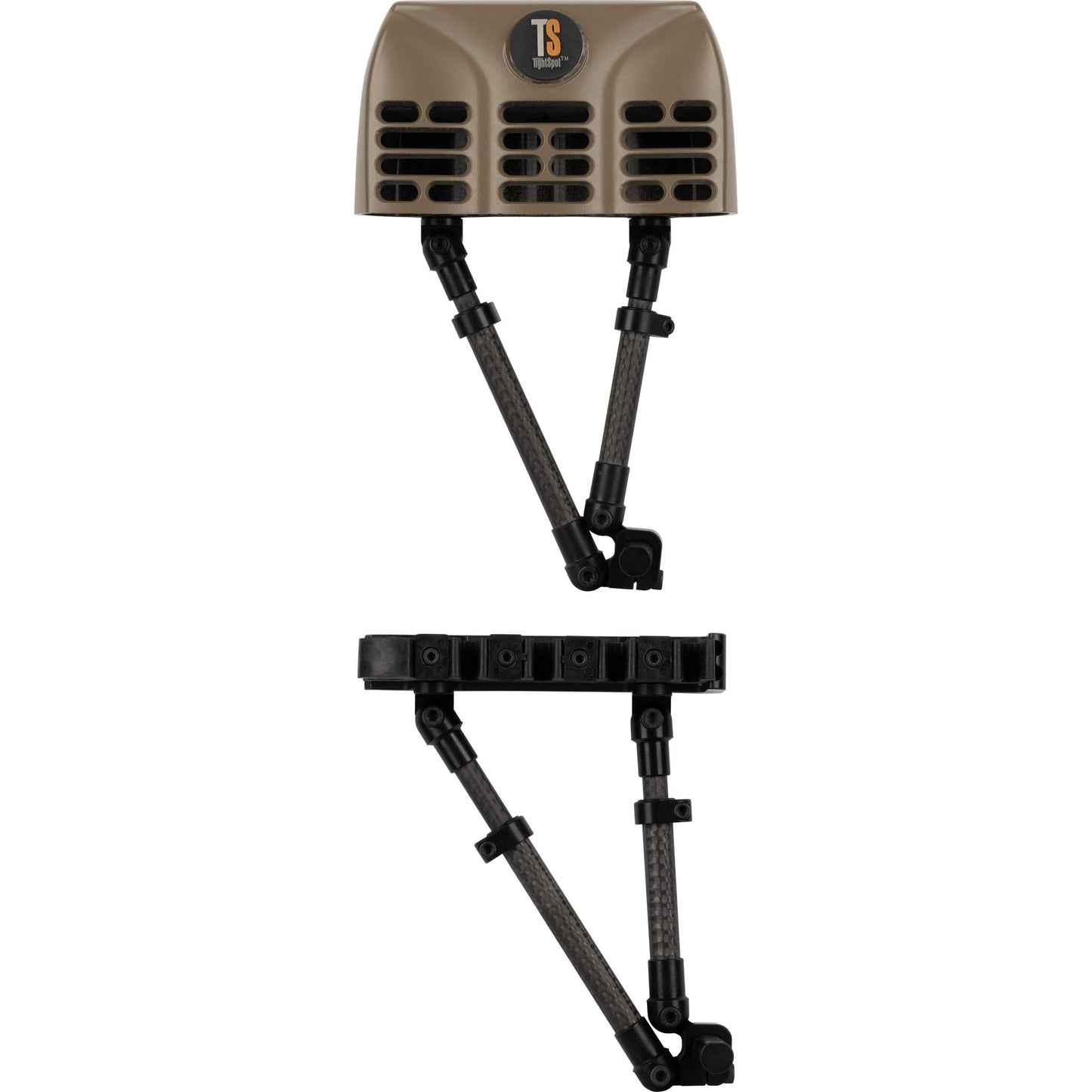 Tightspot Archery Hunting Lightweigh Pivot 2-Piece 5 Arrow Fully Adjustable Quiver Lite, Saddle Tan, RH