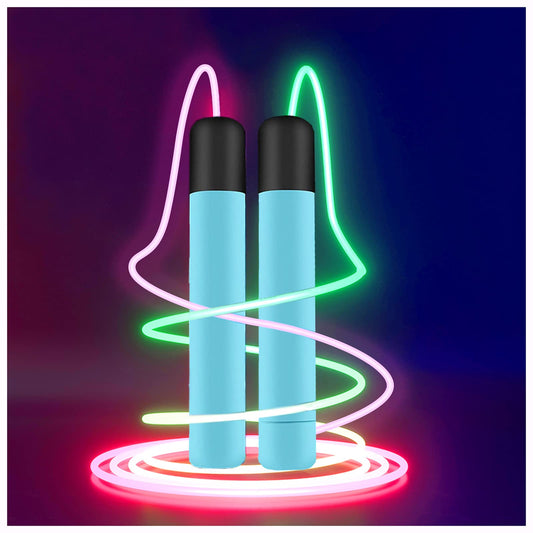 Jump Rope for Kids Children's Glowing Skipping Rope Students Sports Class Men Women Fitness Exercise Indoors Outdoors Cool LED Light Rope Adjustable Jumping Rope Colorful
