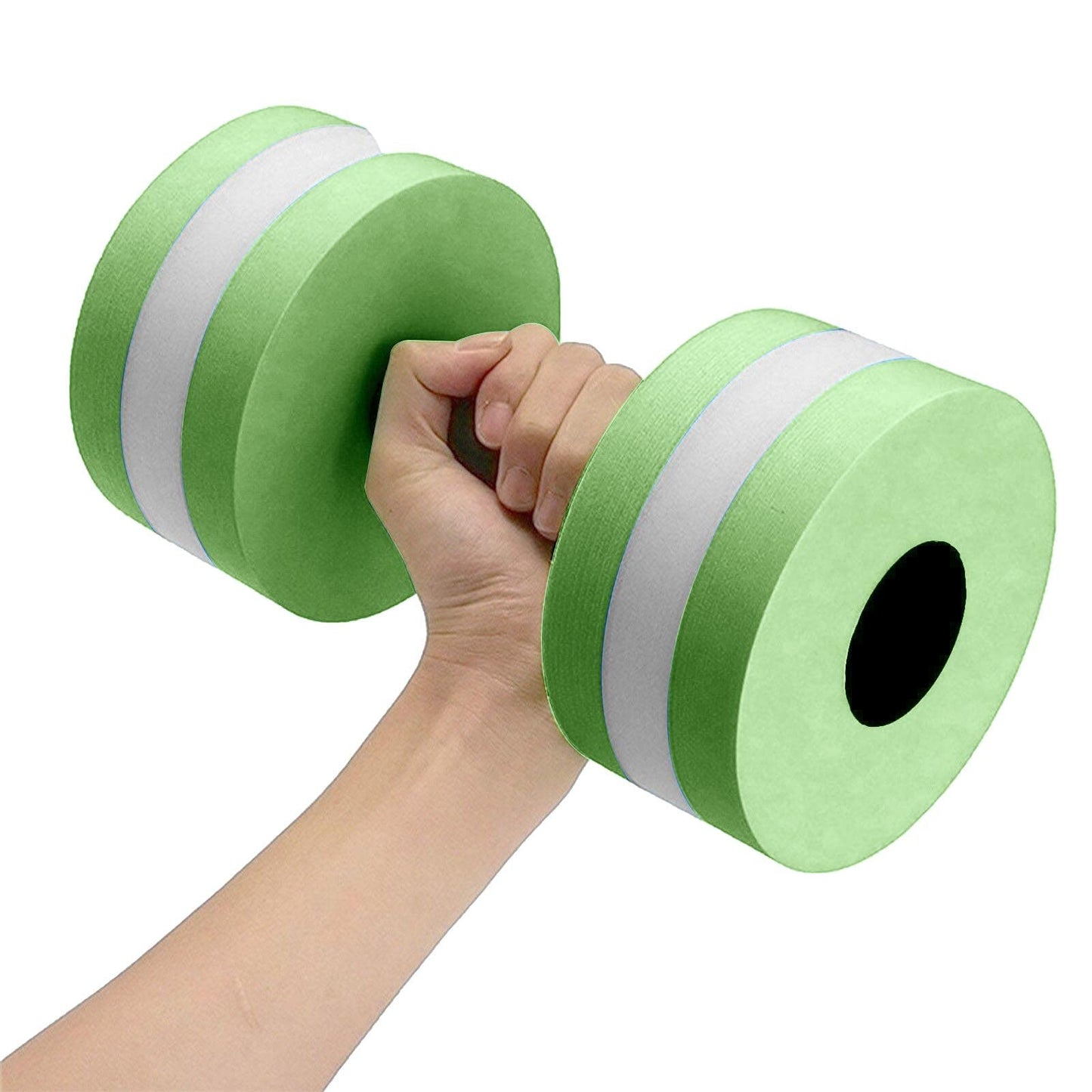 Lagukka Aquatic Dumbbell Set, 2PCS Water Dumbells Pool Resistance Water Fitness Equipment Foam Dumbbell Water Aerobics Fitness