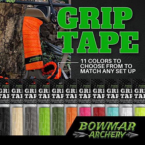 Bowmar Archery Grip Tape, Designed for Archers, Self-Adhering, Effective in Dry or Wet Conditions, Comfortable, Tacky, Easy to Install (Green)