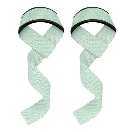 Lifting Straps, Weightlifting Straps, Deadlift Straps with Padded Neoprene for Power Lifting, Bodybuilding, Gym Workout, Strength Training & Fitness Workout - Green