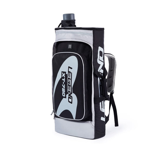 Legend - XT720 Recurve Bow Case (Grey) | Backpack Style Bag with Heavy Duty Foam Padding for Portable Protection of Recurve Bows & Risers up to 27" | Telescopic Arrow Tube Extends Up to 35"