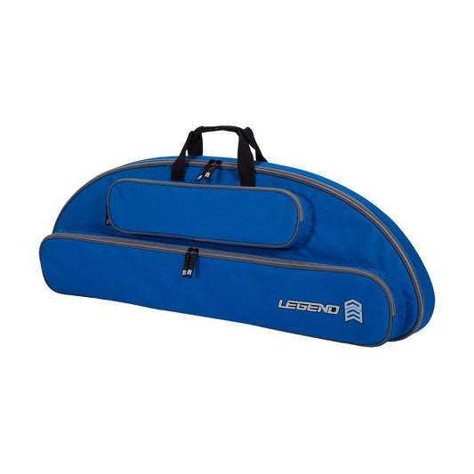 LEGEND Wolf Genesis Compound Bow Case - NASP Archery Travel Bag for Genesis Bows with Foam Padding, Backpack Straps, External Pockets & Nylon Lining - Ultimate Gear Protection - 37 inch Interior- Blue