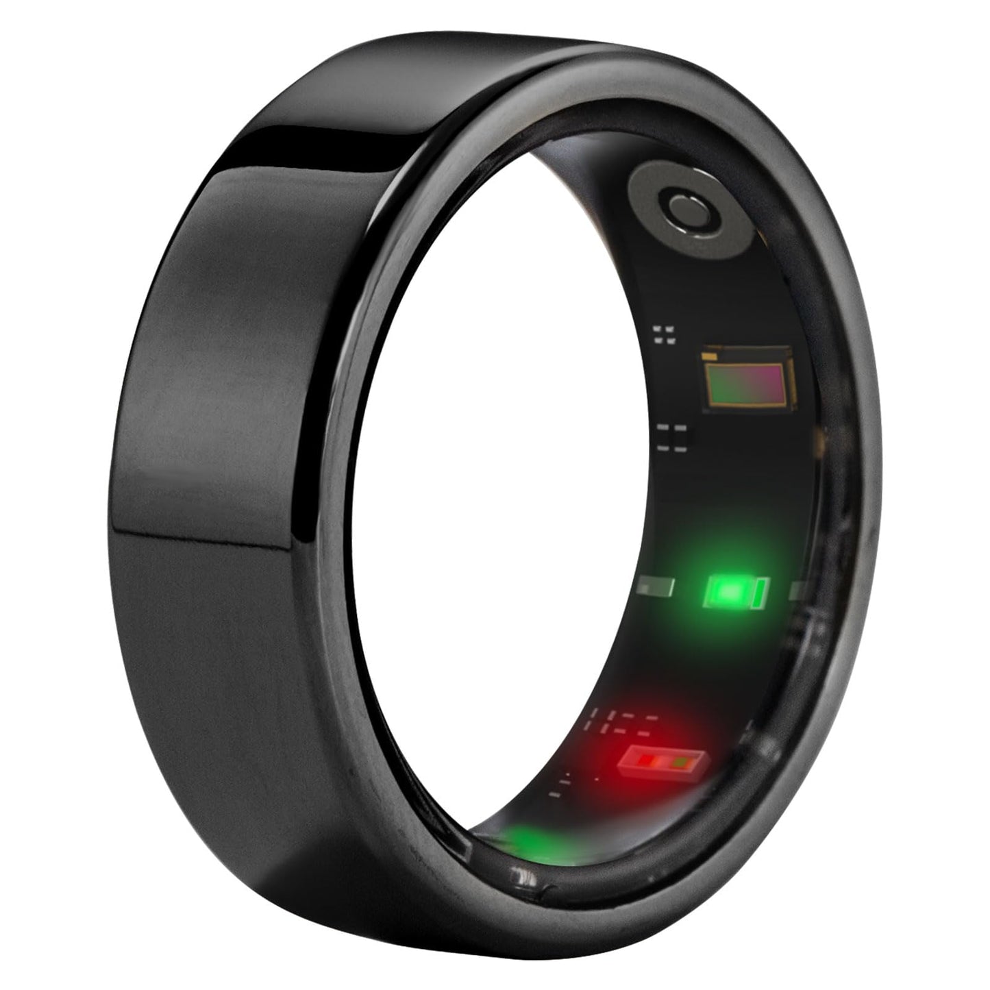 AMOVAN Smart Ring Health Tracker, Fitness Sleep Heart Rate Blood Oxygen Tracker Smart Ring, Water Resistant Bluetooth Fitness Tracker Rings