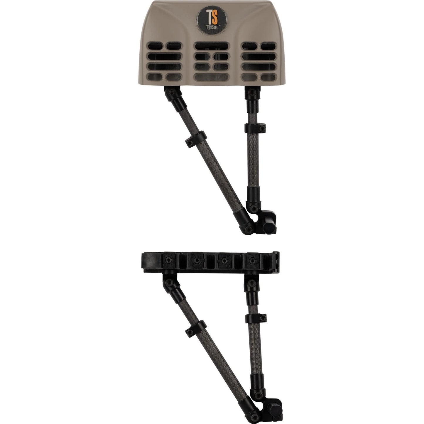 Tightspot Archery Hunting Lightweigh Pivot 2-Piece 5 Arrow Fully Adjustable Quiver Lite, Granite, RH