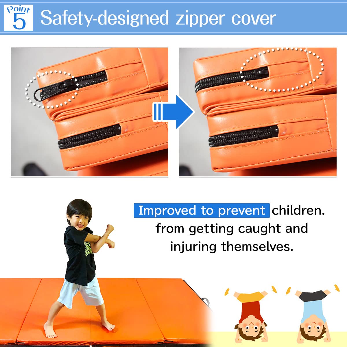 KaRaDaStyle Gymnastics Mat Folding Stretch Mats 71"x39"x2" Exercise Muscle Training Children Play Horizontal Bar Mat Yoga Sports Soundproof Home Use (Greige/4-fold)