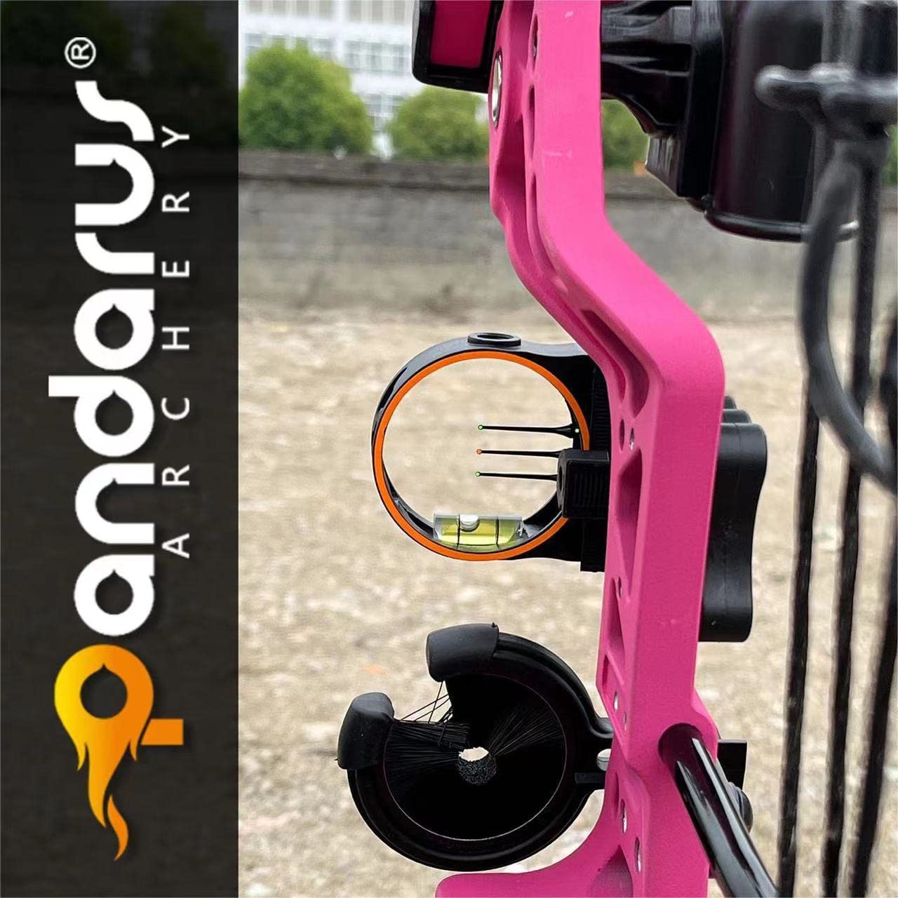 PANDARUS Compound Bow Set 15-45lbs for Pull Beginner and Teens Right Handed Adjustable 18"-29" Draw Length, 320 FPS Speed, Hunting Bow Archery Set New 2024 (Pink Right Handed Bag Pro)