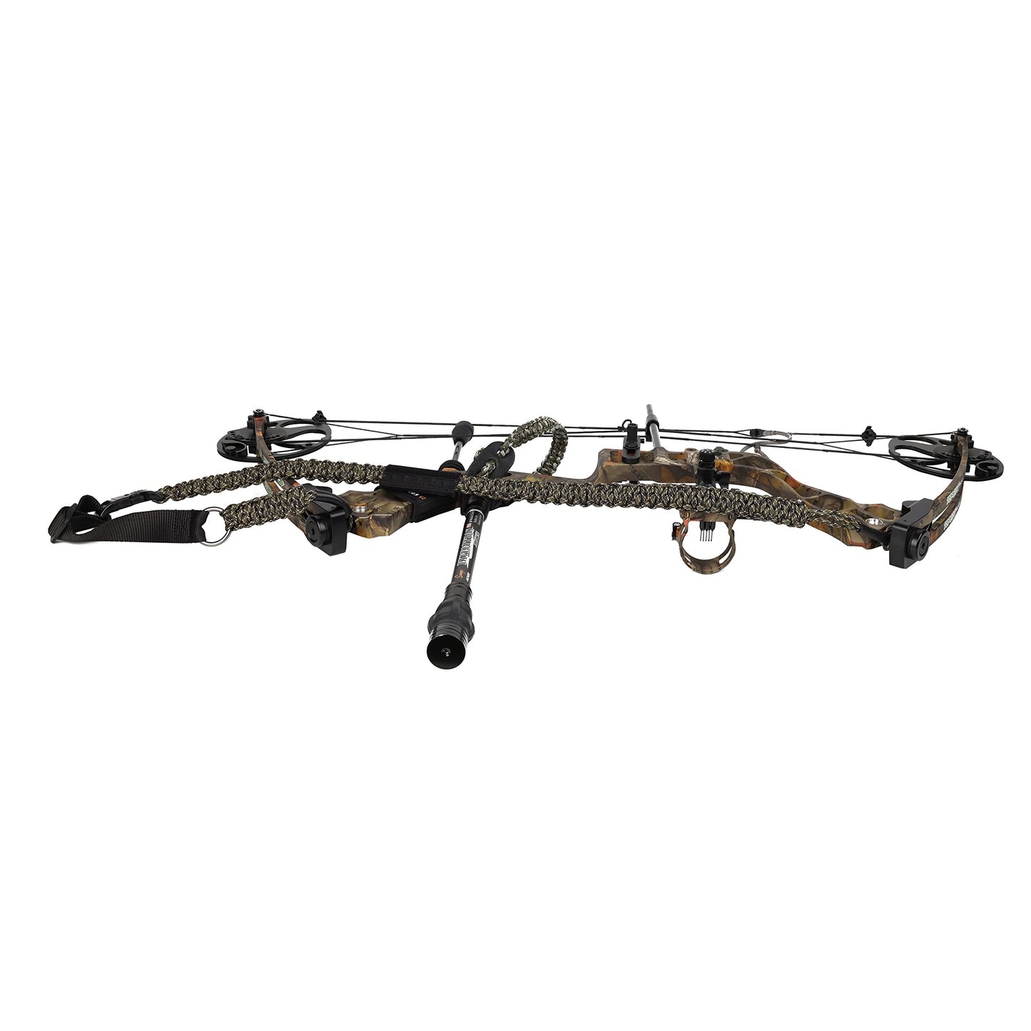 SUNYA Paracord Compound Bow Sling with V2 Upgraded Magnetic Connection System. Lightweight Hands Free Shoulder Carrying Sling for Bow Hunting, Field Archery and 3D (Bothrops)