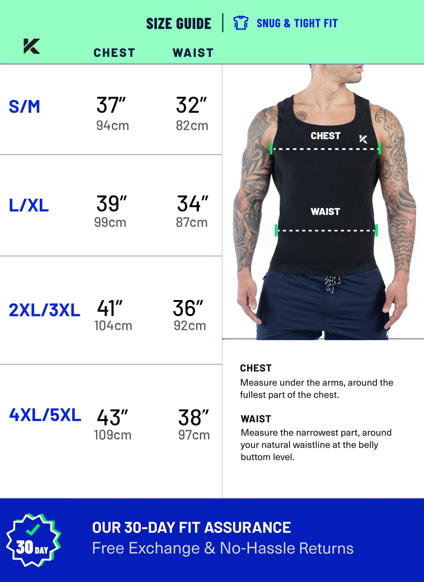 Kewlioo Men's Premium Sauna Tank Top for Men - Heat Trapping Sauna Shirt for Men, Compression Sweat Suit for Gym, Workouts, Exercise, Fitness, Sauna Suit for Men (Black, S/M)