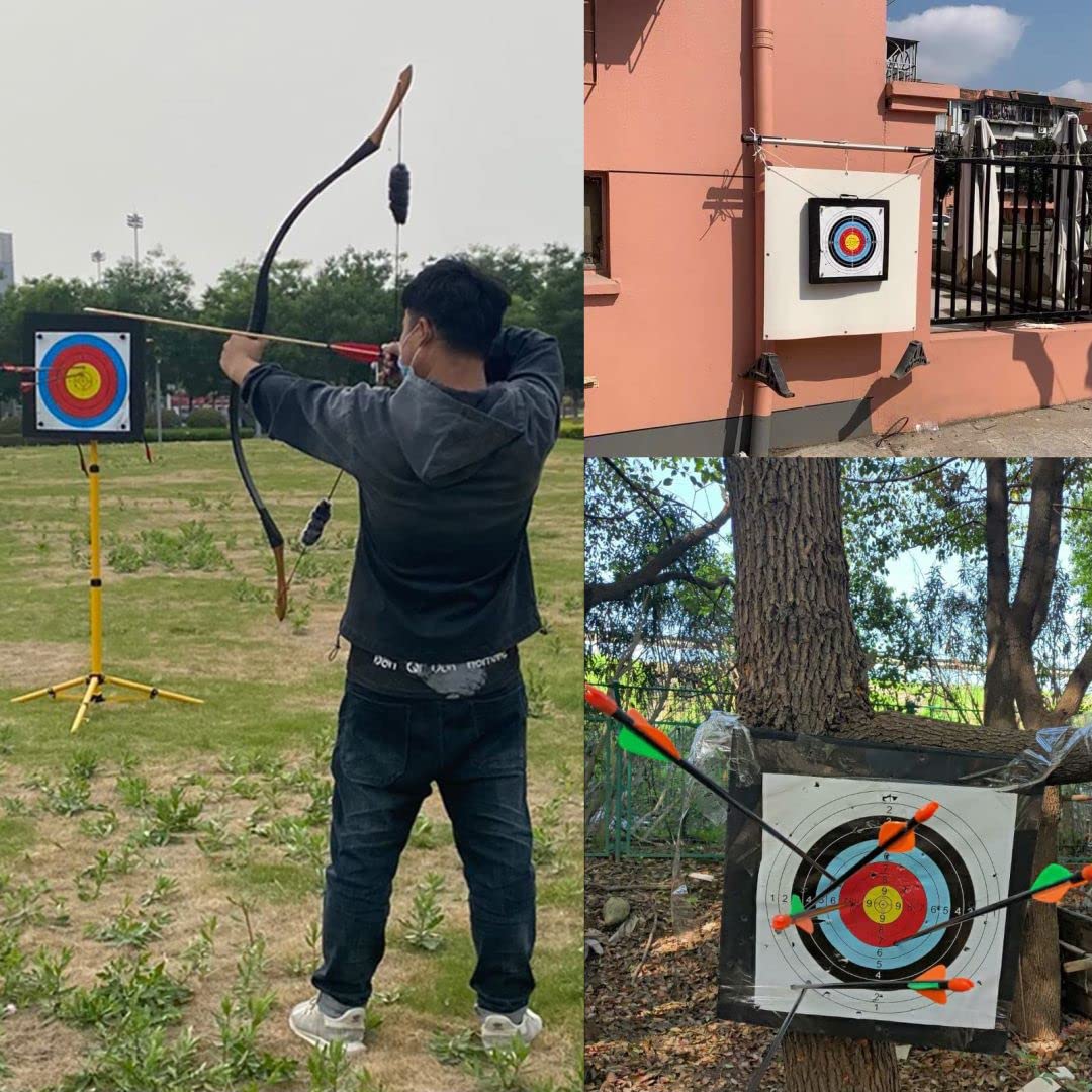 SOPOGER Archery Target for Backyard Adult, Easy Arrow Removal Bow Target, Durable Bow and Arrow Target for Youth Outdoor Shooting Practice (EVA Target with Rope)