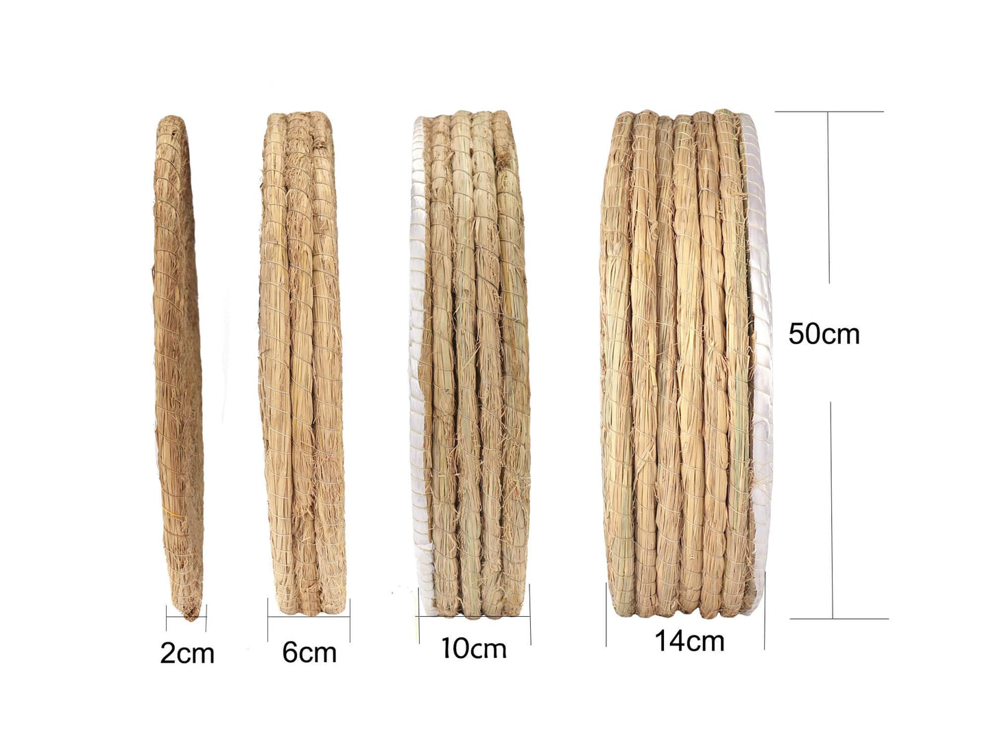 DOSTYLE Archery Targets Traditional Solid Straw Round Archery Target Shooting Bow Coloured Rope Target Face Three Layer for Shooting Practice (Red Seven Layers)