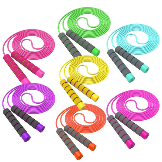 Jump Rope For Kids,Jump Rope Kids,Adjustable Soft Skipping Rope,Toddler Jump Rope With Skin-Friendly Foam Handles For Kids, Boys,Girls,Women, Men,Exercise Activity,Outdoor Fitness