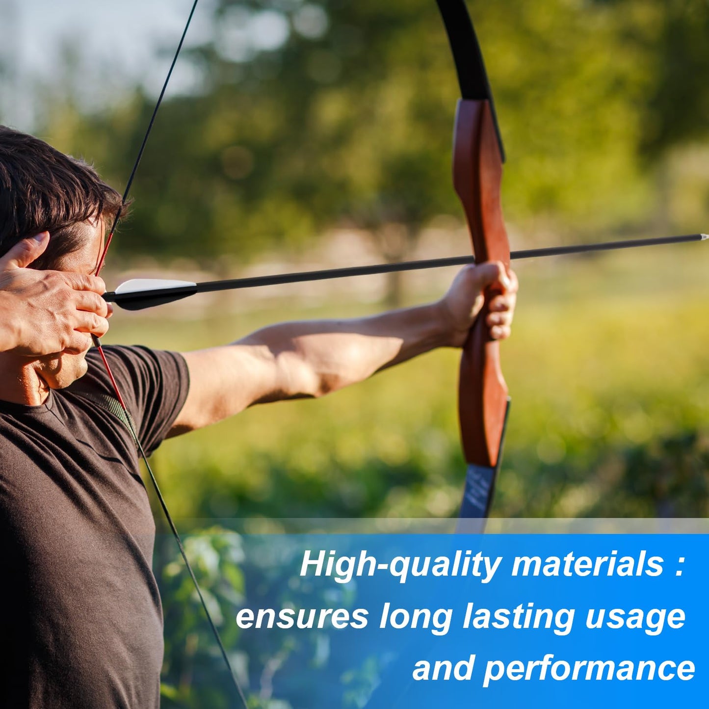 Arrowbash 24 Pcs 31.5 Inch Arrows for Compound Bow Hunting Arrows Carbon Arrows with 3 Inch Plastic Arrow Feathers and Removable Tips 500-600 Spine Archery Target Arrows for Recurve Bow(Black)