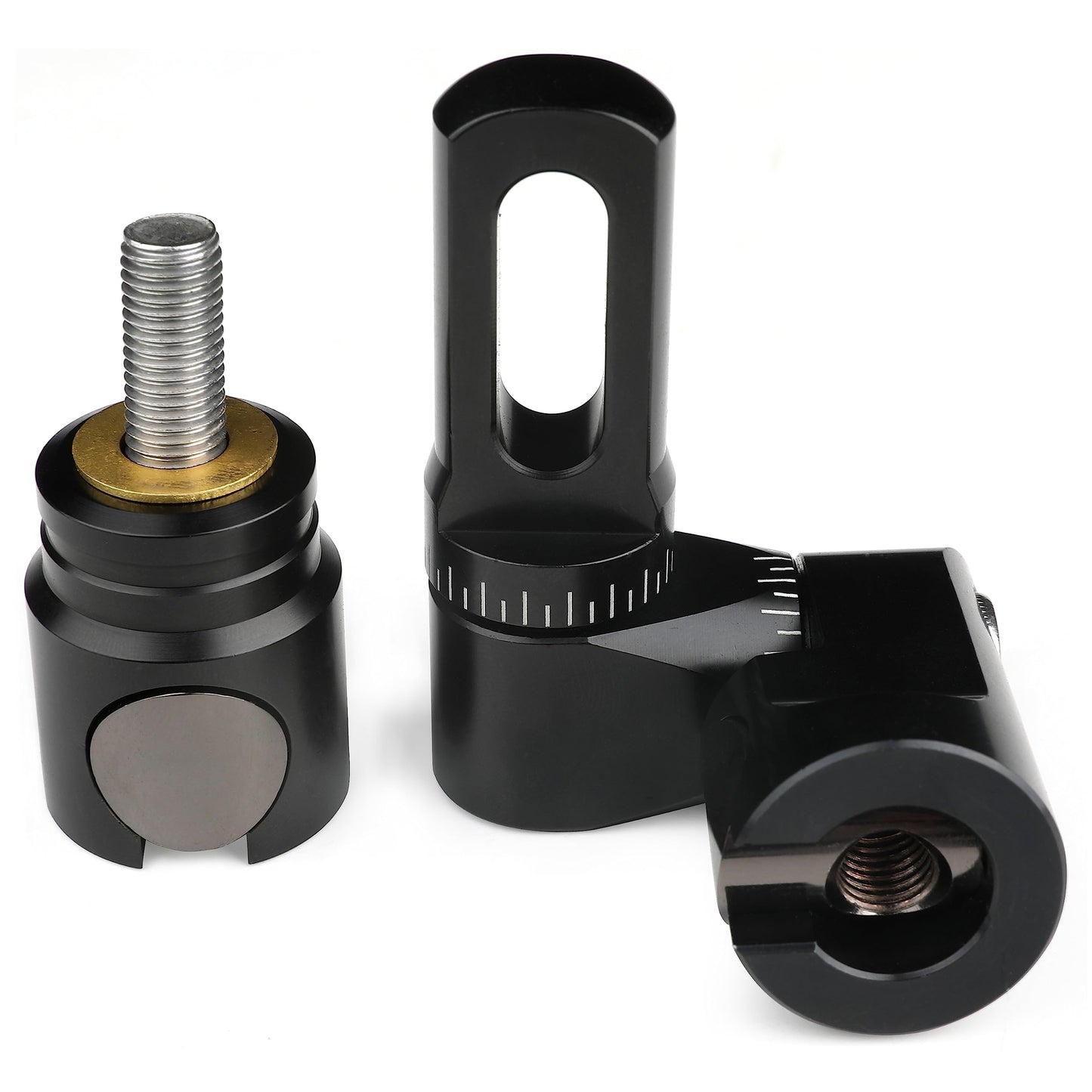limaity Archery Adjustable V-Bar Mount,Single/Double V-Bar Mount Quick Disconnect for Compound Bow/Recurve Bow(Single Side V Bar)